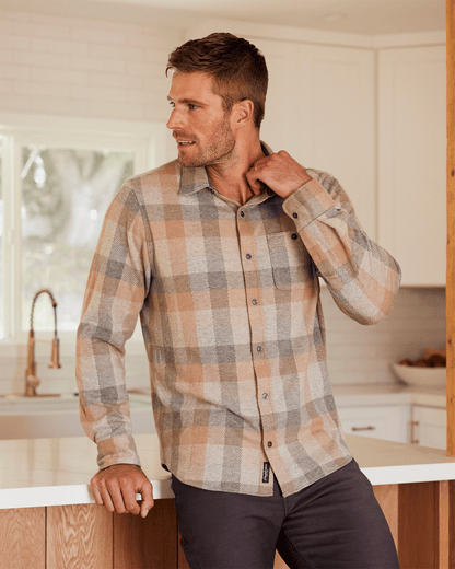 ROBBINS LS HERO KNIT FLANNEL SHIRT