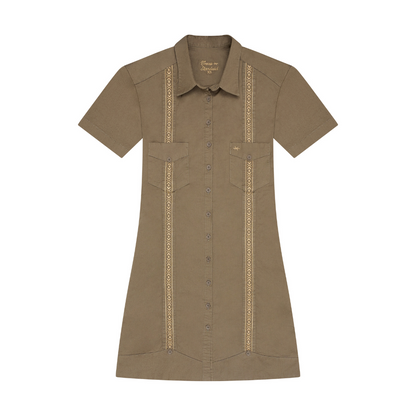 TEJAS GUAYABERA DRESS