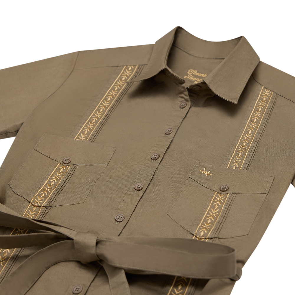 TEJAS GUAYABERA DRESS