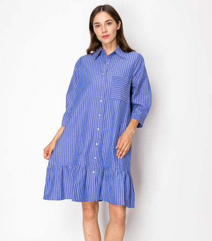 Jaelynn Cotton Stripe Dress