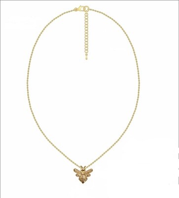 SMALL 16" GOLD BEE NECKLACE