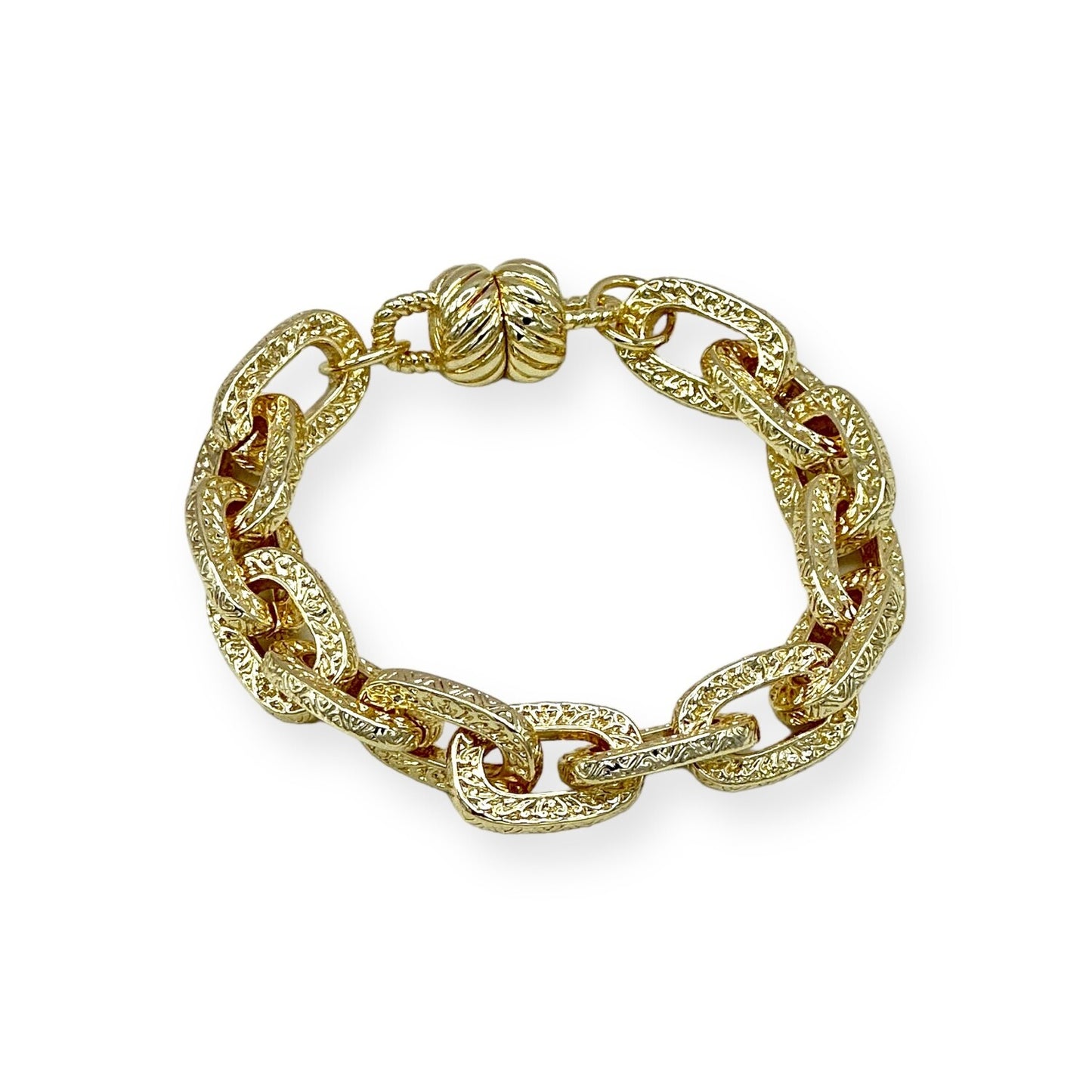 CHUNKY GOLD LINK MAGNET BRACELET