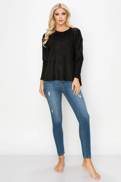 ADI STRETCH SUEDE TOP