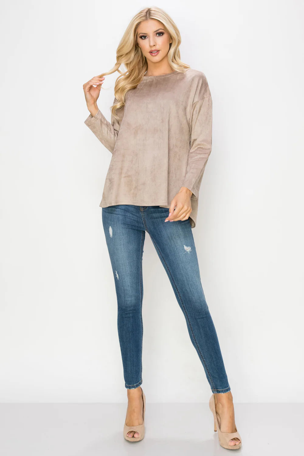 ADI STRETCH SUEDE TOP