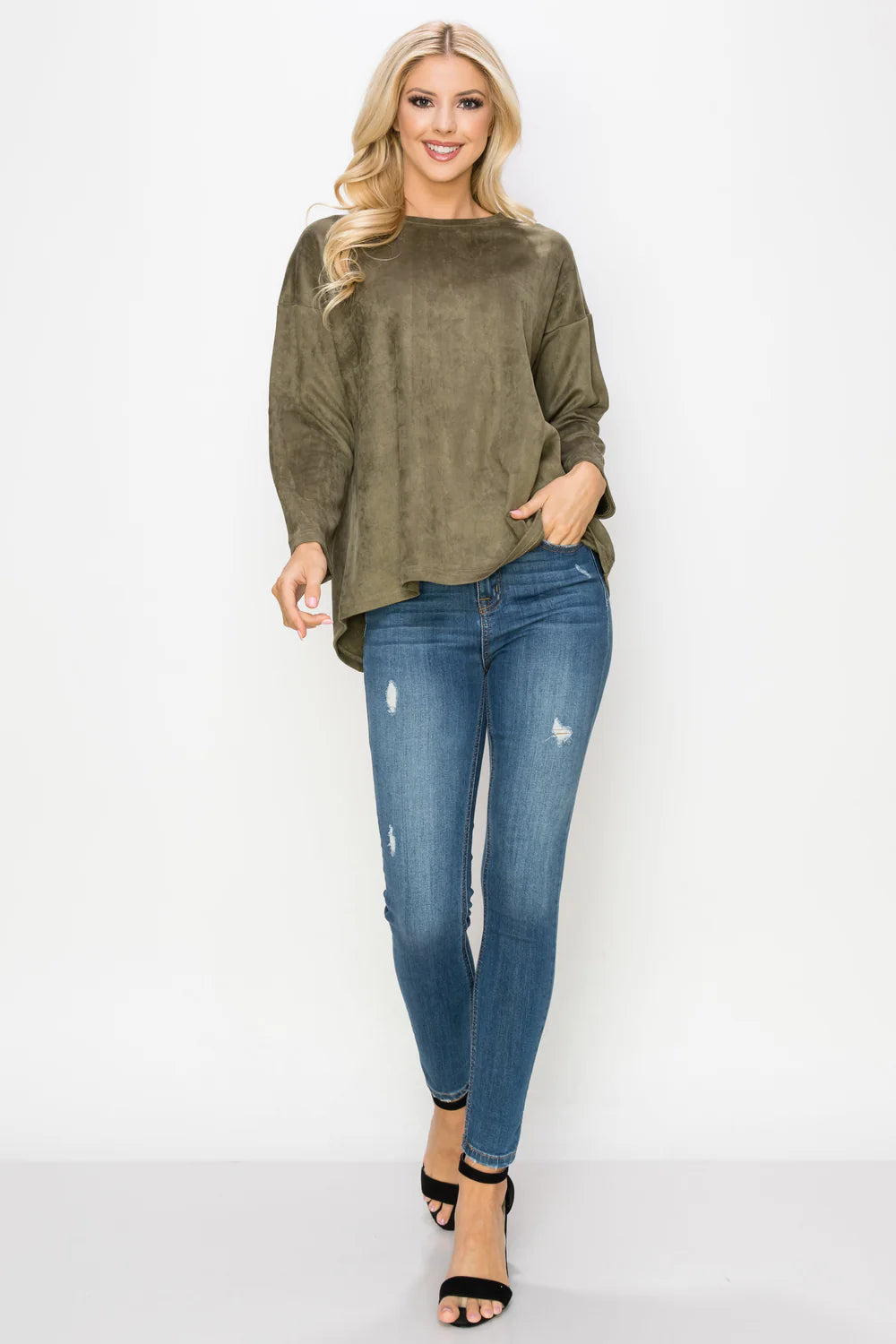 ADI STRETCH SUEDE TOP