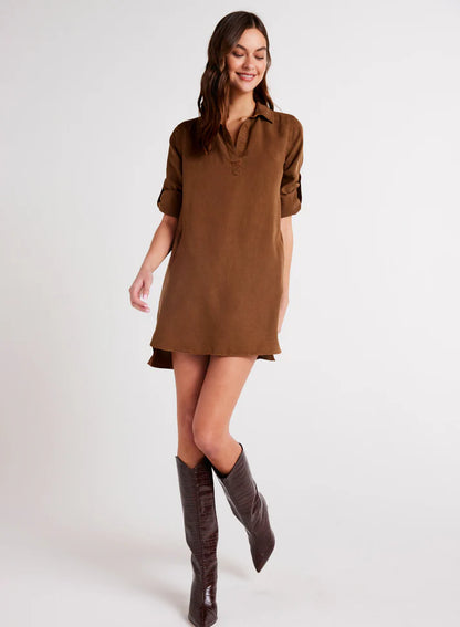 LONG SLEEVE A-LINE DRESS