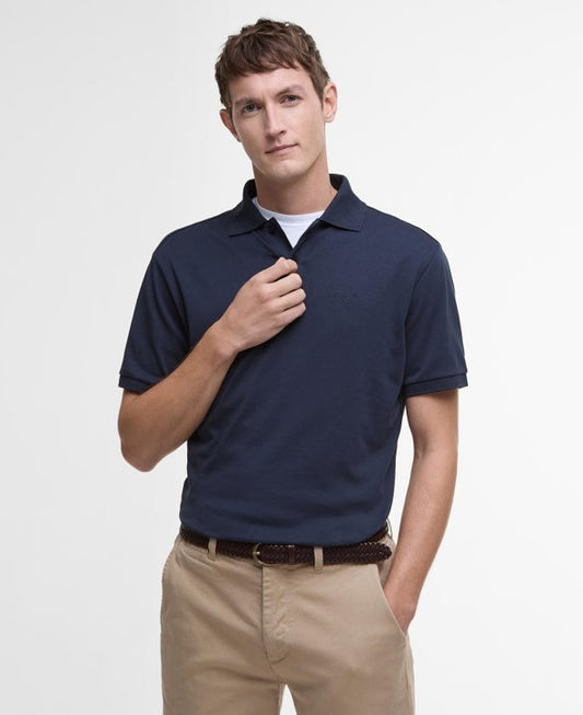 Hylton interlock tailored fit polo shirt