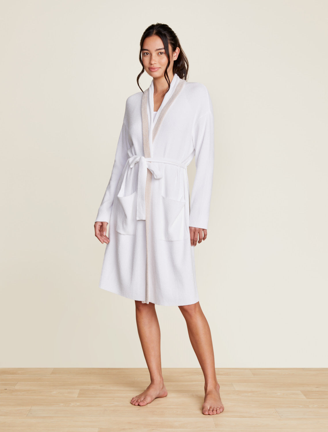 CCUL TIPPED RIB SHORT ROBE