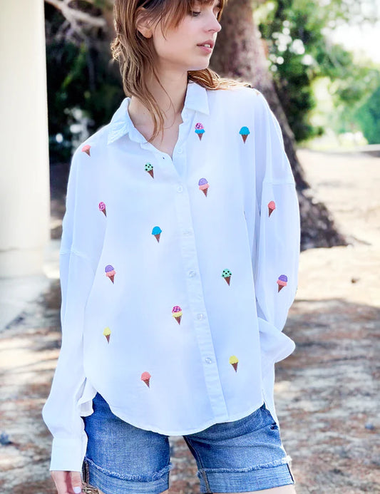 SWEET EMBROIDERED SHIRT