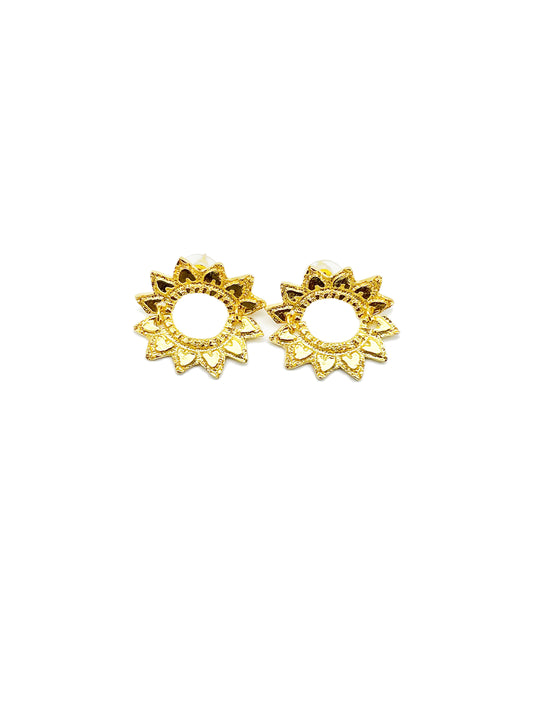 JOSEPHINE VINT LACE 18K FAN EAR