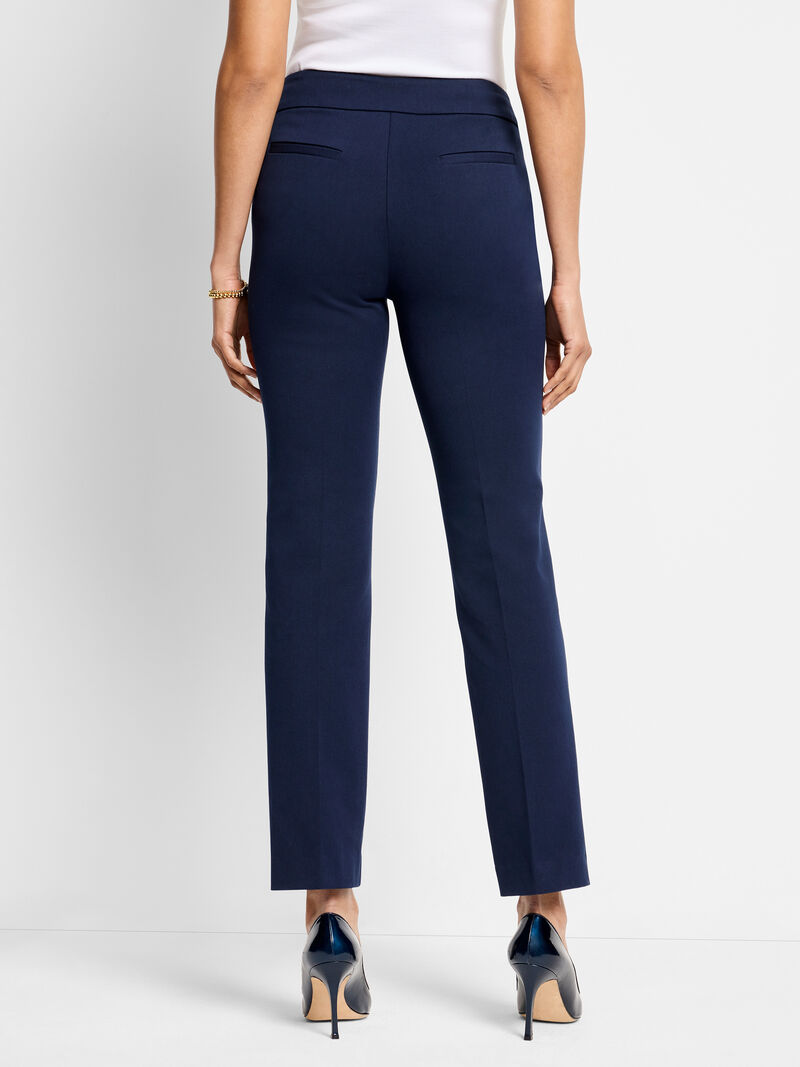 28" COPLEY STRAIGHT COTTON BI-STRETCH EXTENDED TAB PANT