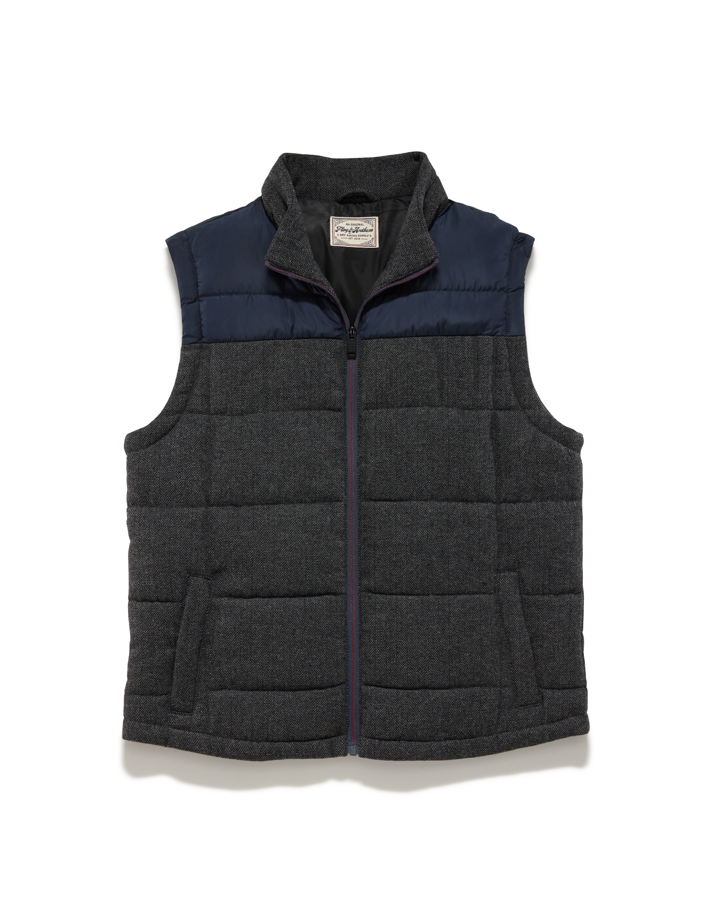 CROWDER MIXED MEDIA PUFFER VEST