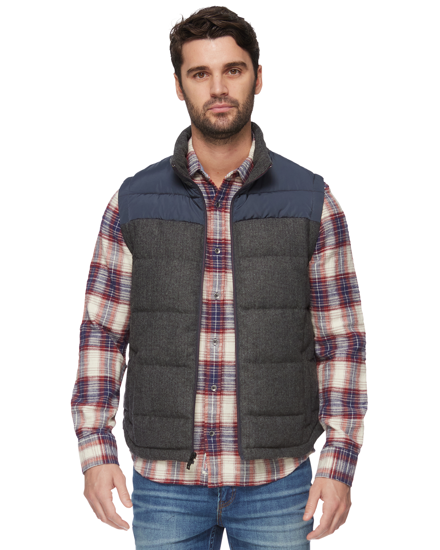 CROWDER MIXED MEDIA PUFFER VEST