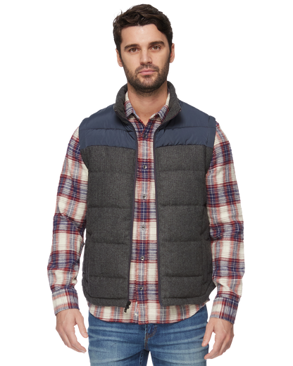 CROWDER MIXED MEDIA PUFFER VEST