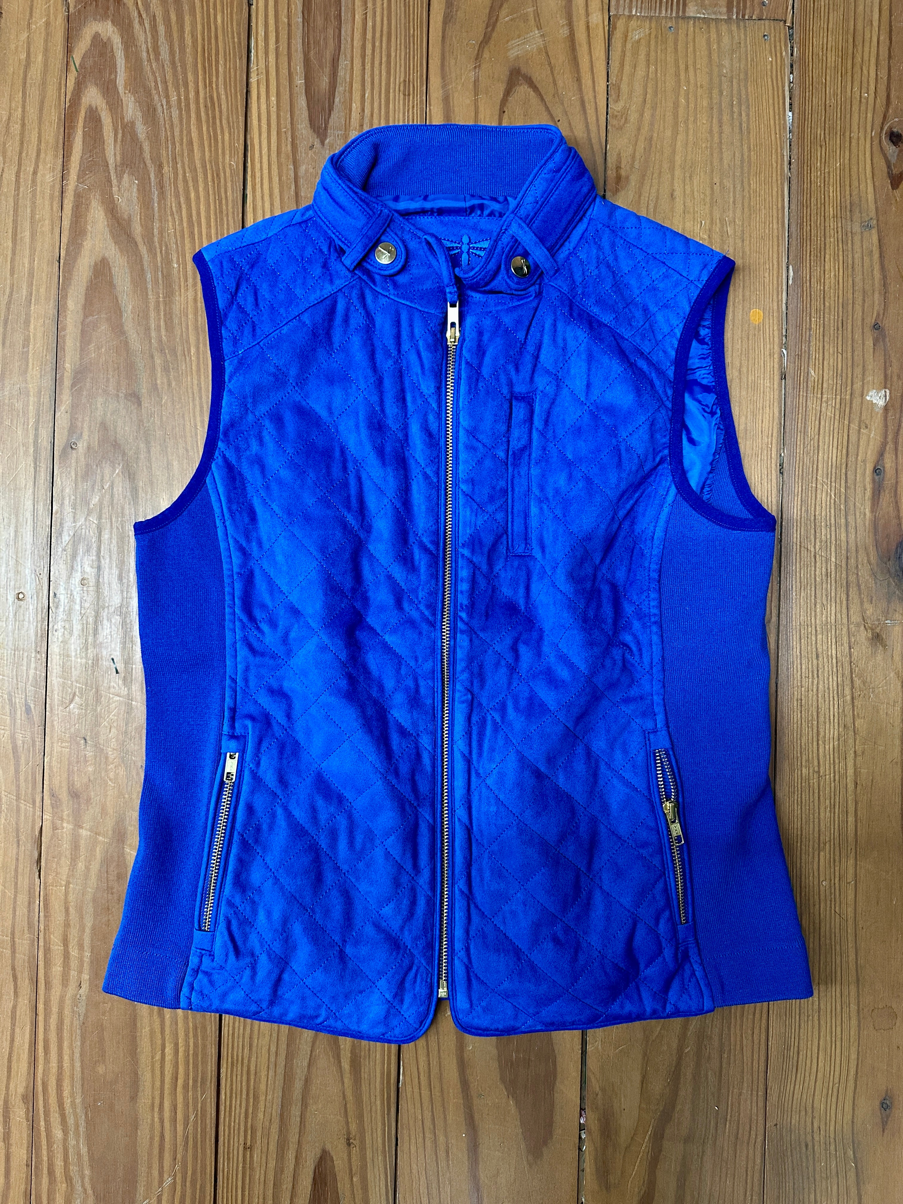 FAUX SUEDE MOTO VEST