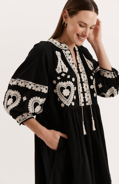 CARMEN EMBROIDERED DRESS