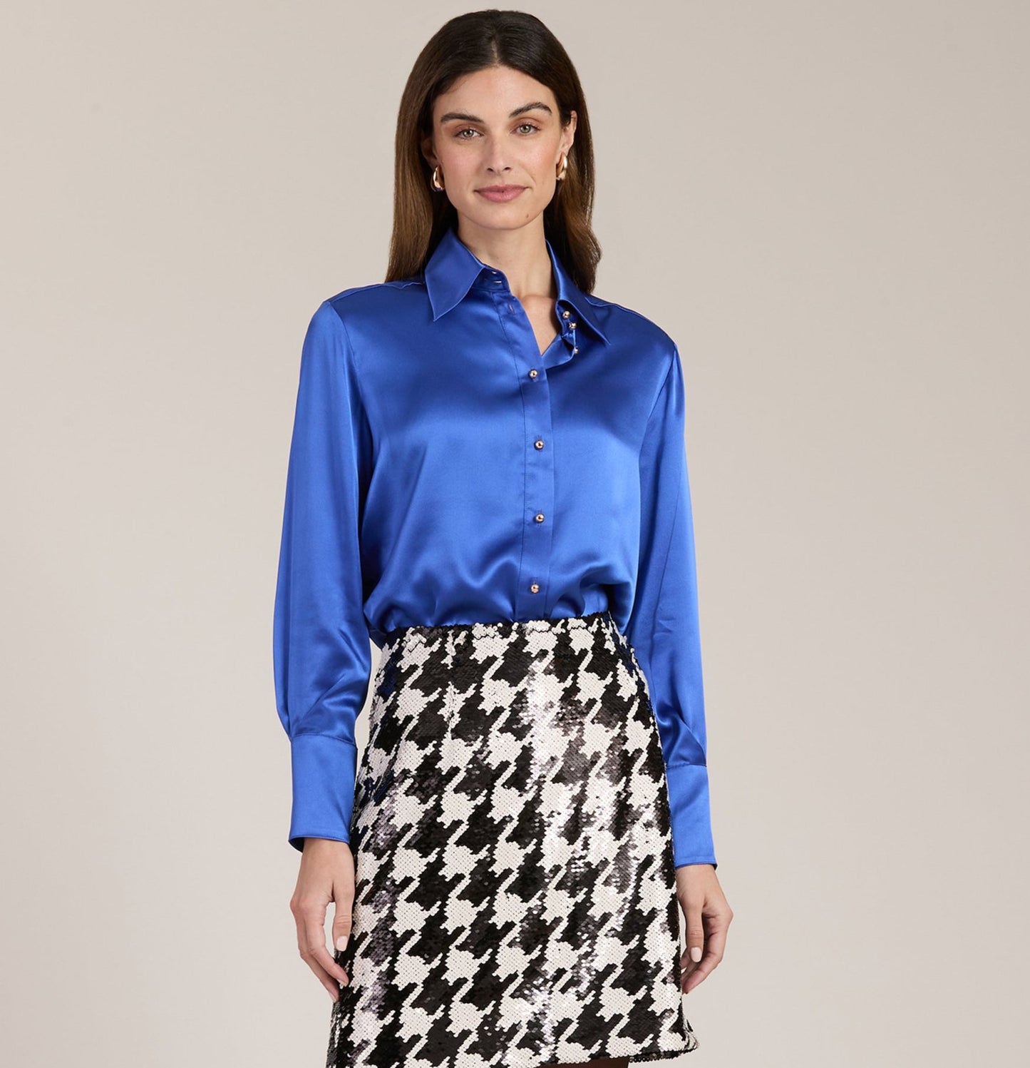 CHLOE SILK CHARMEUSE SHIRT