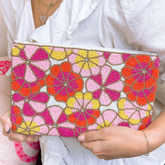 SPRING IS HERE CLUTCH PINK