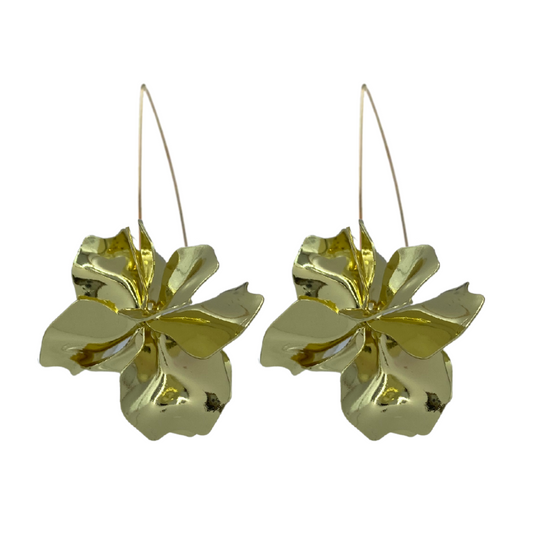 GOLD BOUQUET DROPS EARRINGS