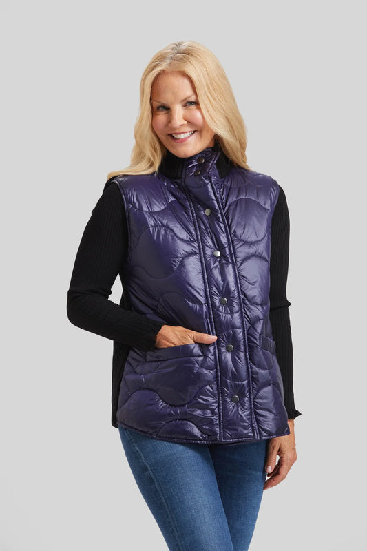 QUILTED SNAP  VEST