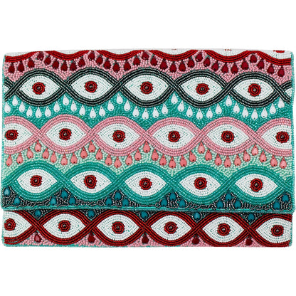 MULTI EVIL EYE CLUTCH