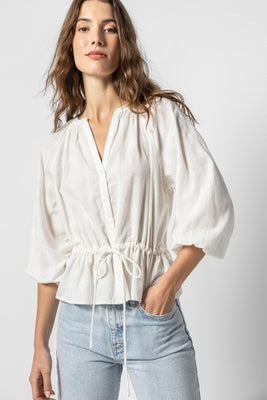 TIE WAIST BUTTON DOWN