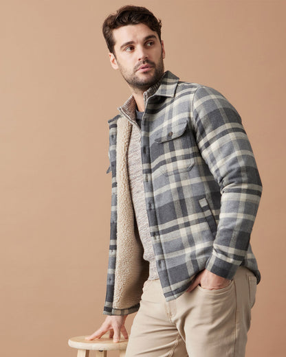 VANCEBURG SHERPA LINED SHIRT JACKET