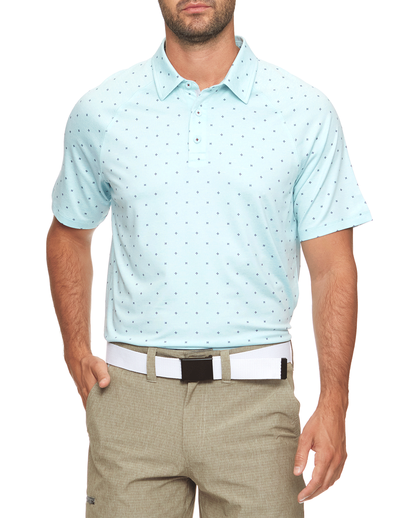 WHEATON DOT PRINT PERFORMANCE POLO