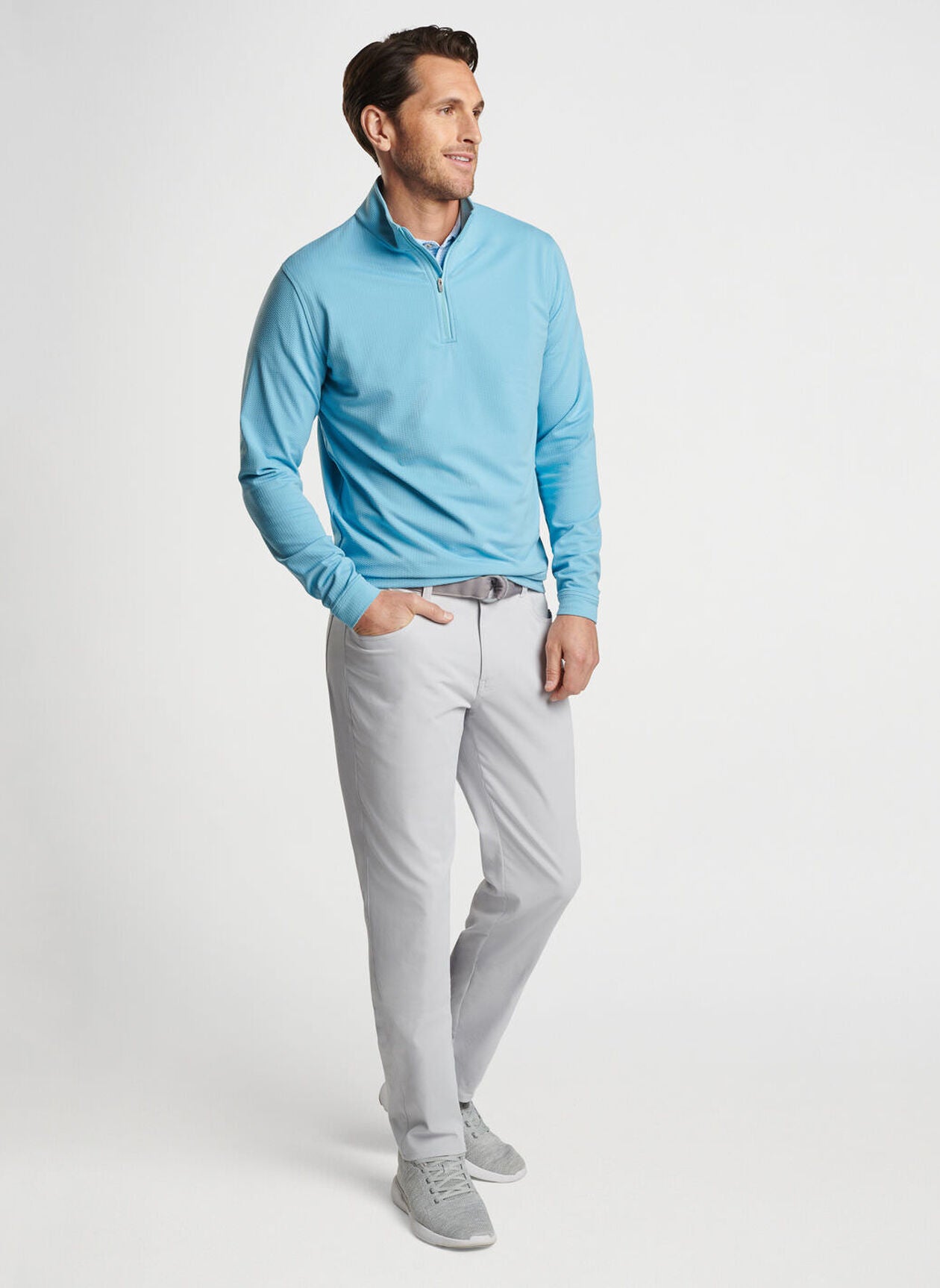 Perth Oval Stitch Performance Quarter-Zip