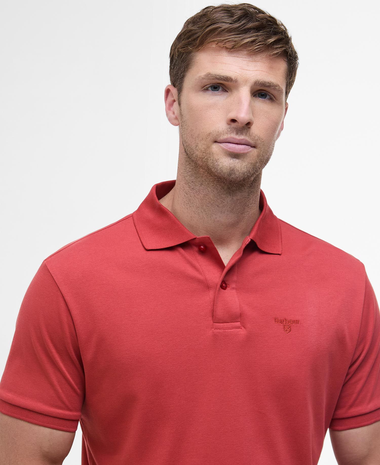 Hylton interlock tailored fit polo shirt