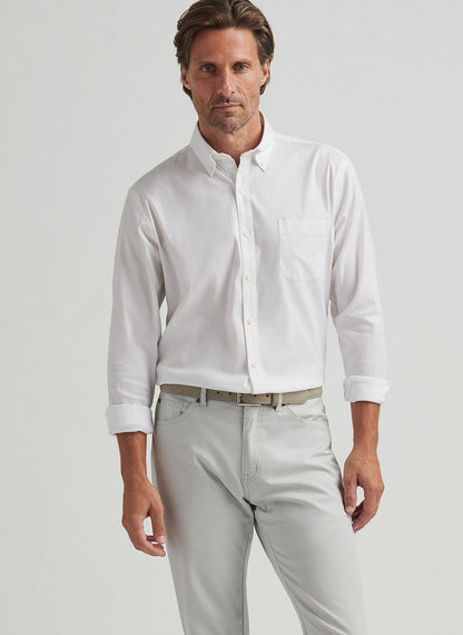 Campbell Perfect Pinpoint Cotton-Stretch Sport Shirt