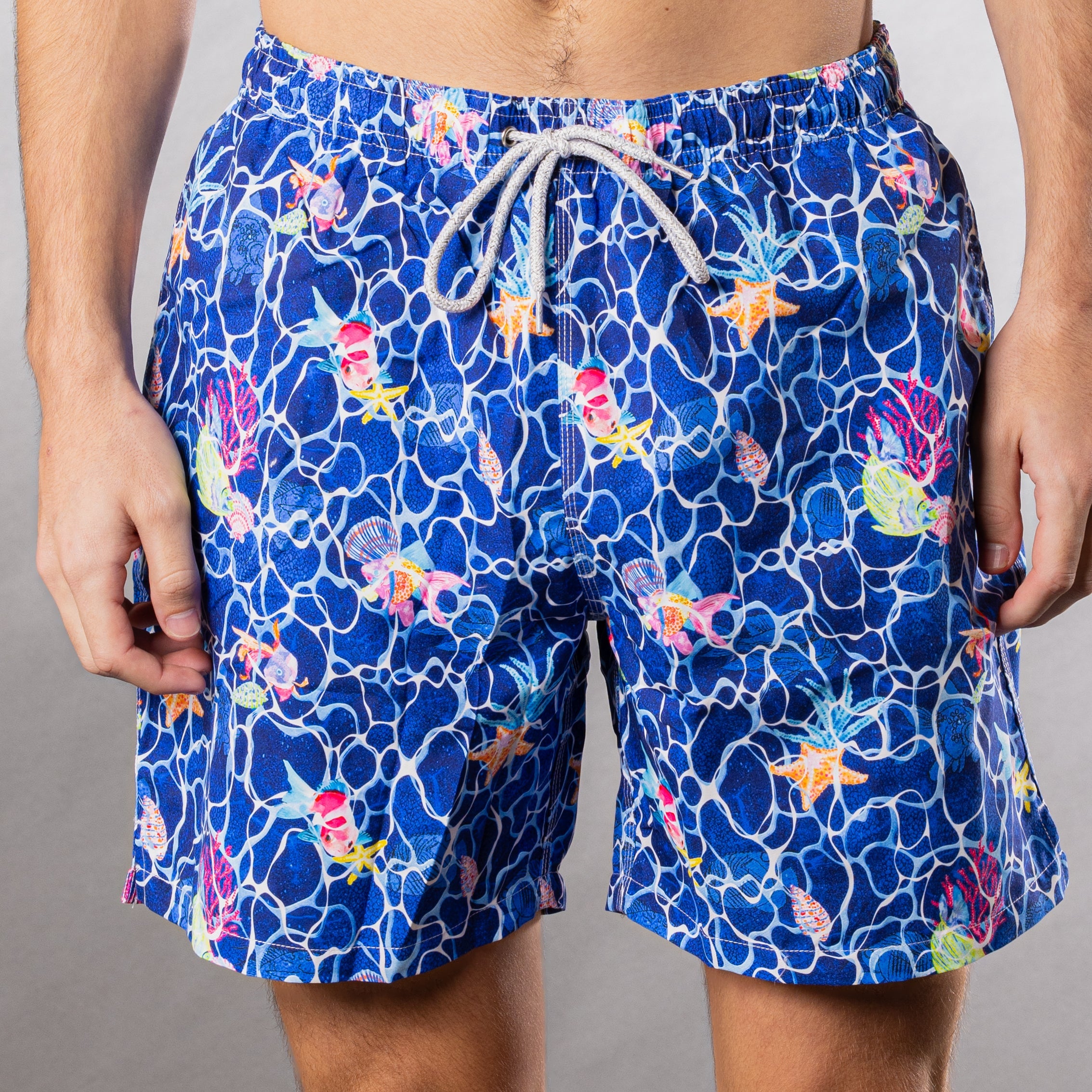 FISH RIPPLES SWIM TRUNK