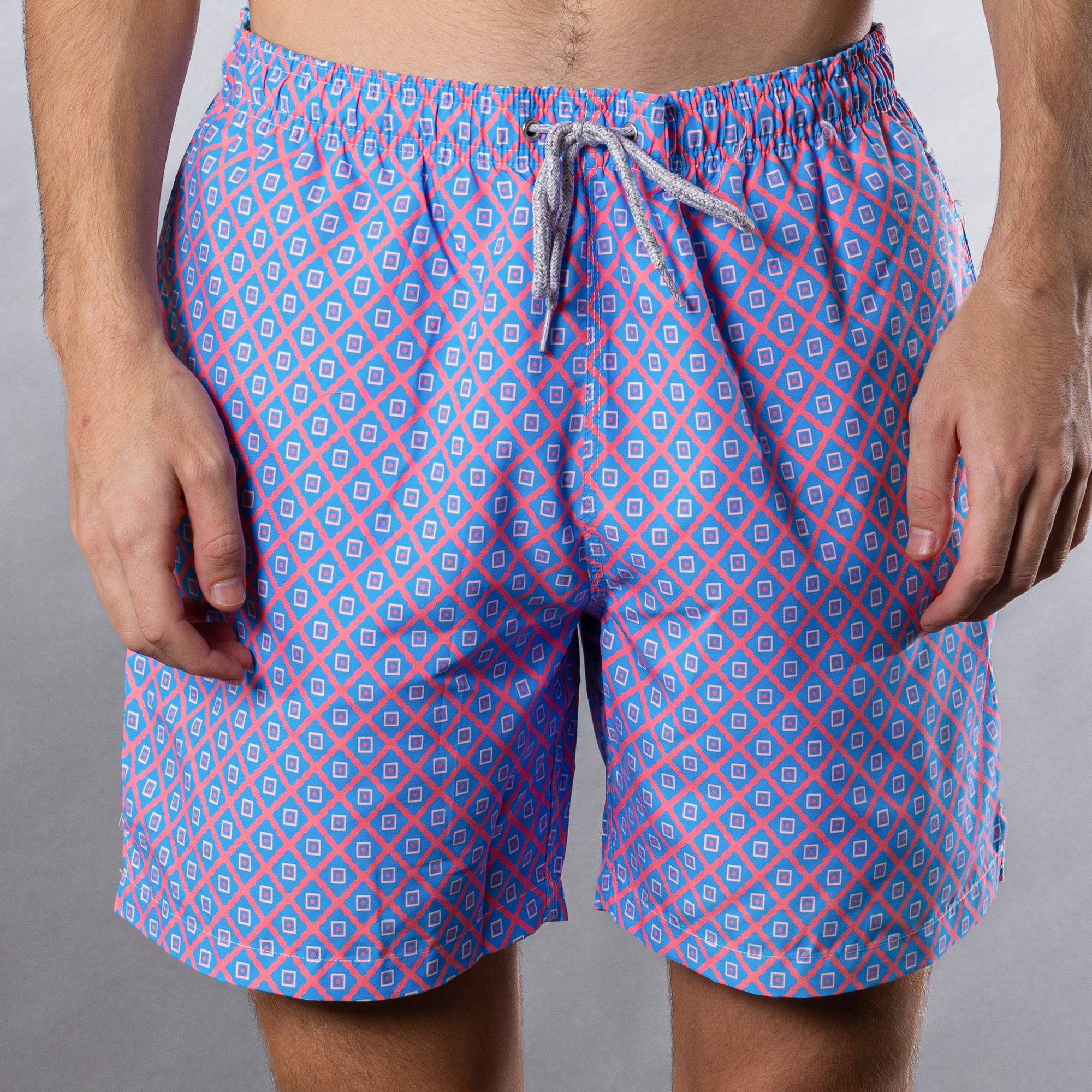 DIAMOND PATTERN SWIM TRUNK