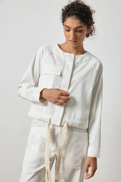 DRAWSTRING WAIST JACKET