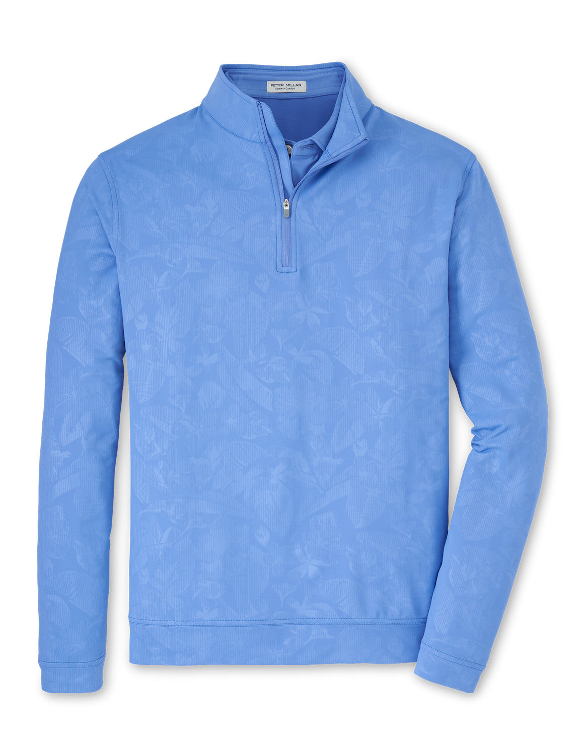 Perth Shadow Stripe Floral Performance Quarter-Zip