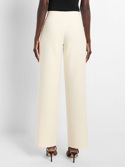 31" STRETCH KNIT SUITING LENOX WIDE-LEG PANT