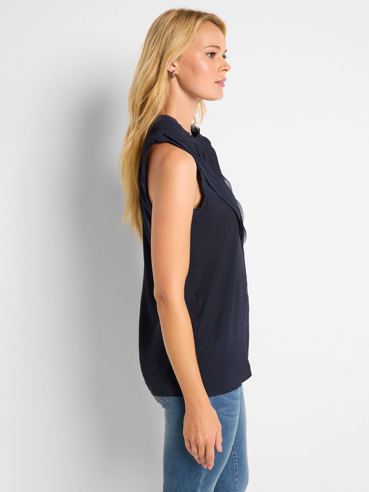 FALLING CHIFFON WOVEN TANK