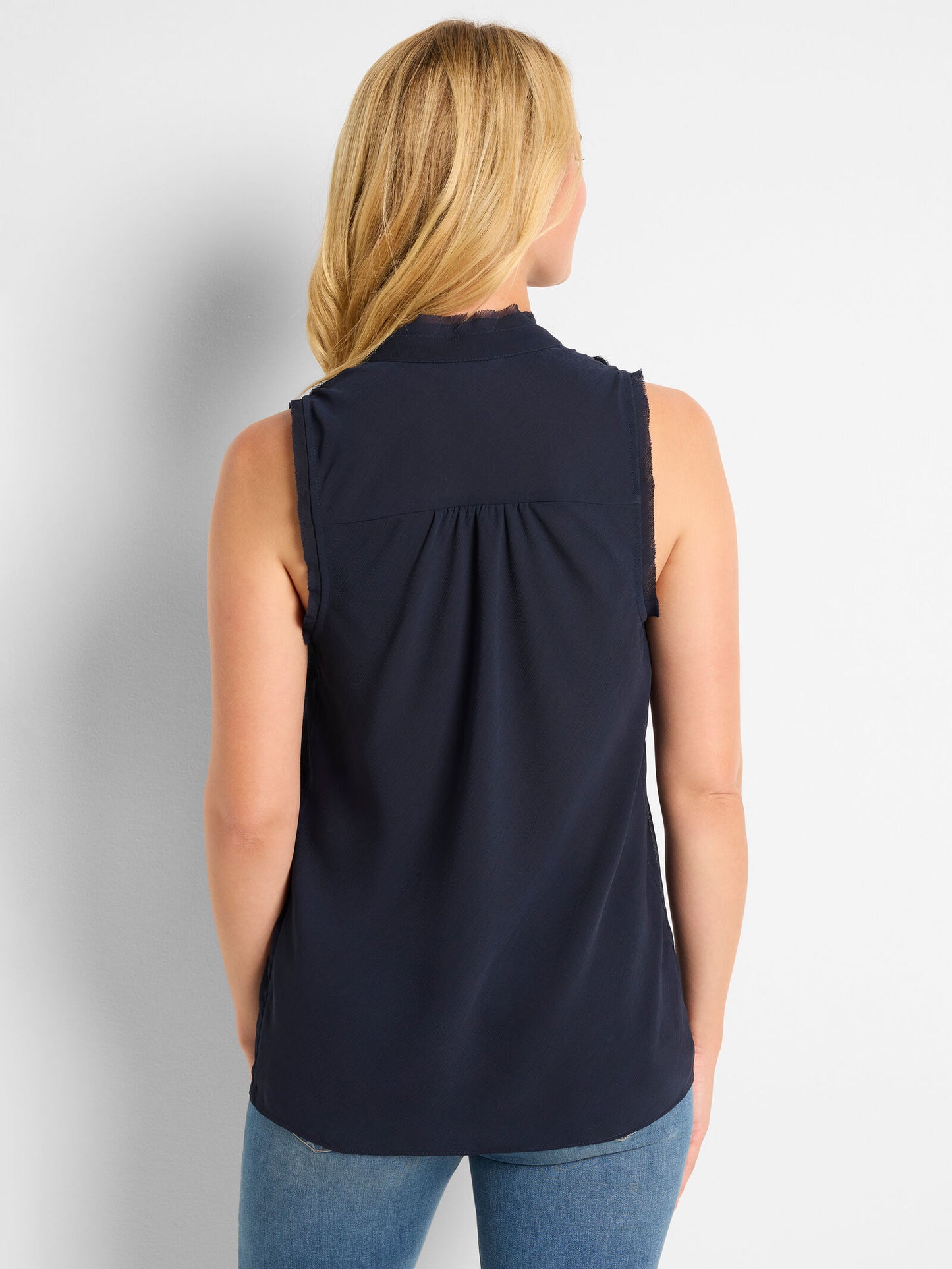 FALLING CHIFFON WOVEN TANK