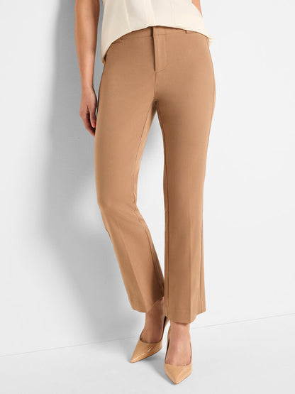 28" COTTON BI-STRETCH PLAZA DEMI BOOT PANT