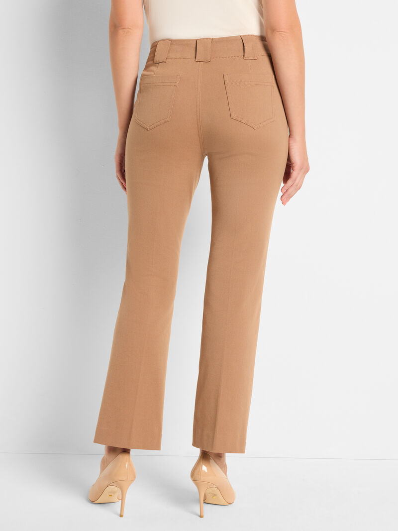 28" COTTON BI-STRETCH PLAZA DEMI BOOT PANT