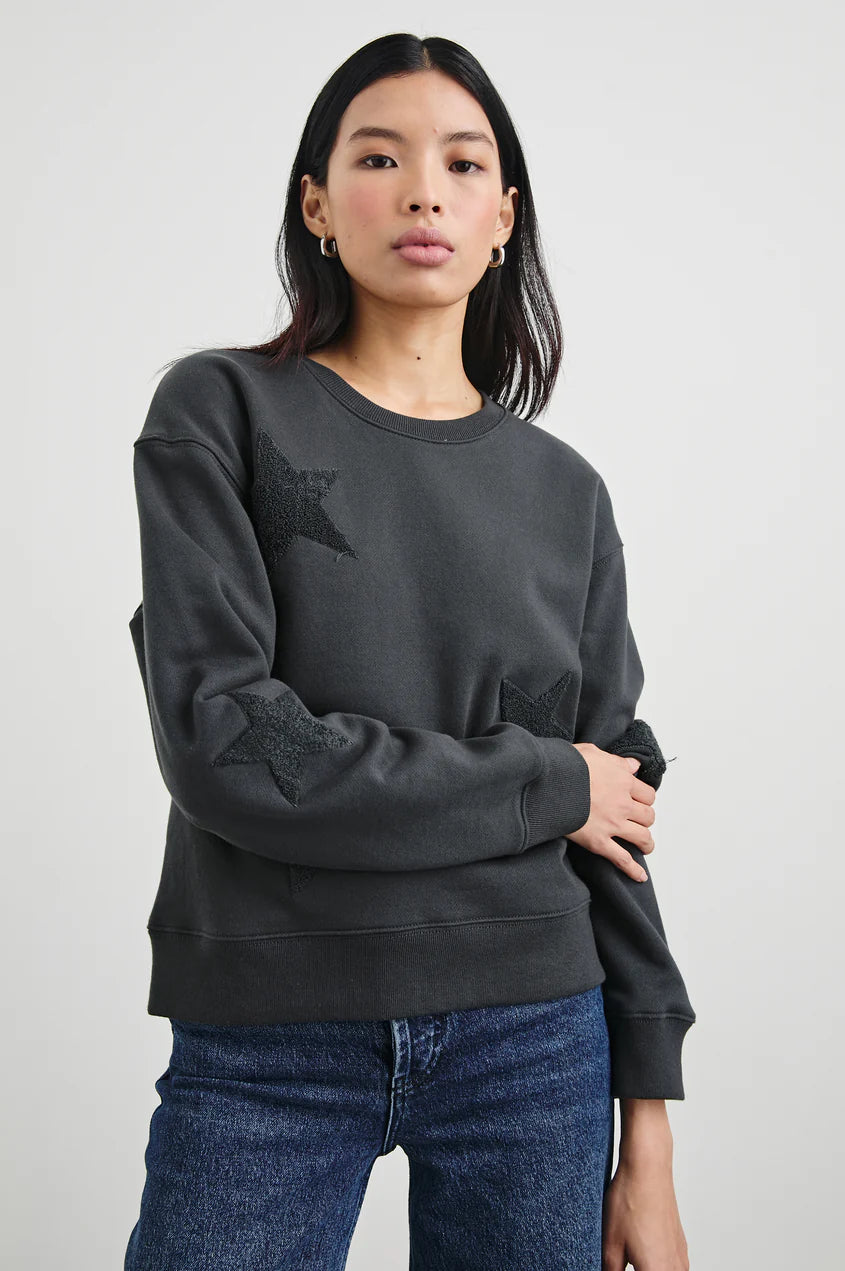 SONIA STAR SWEATSHIRT BLACK