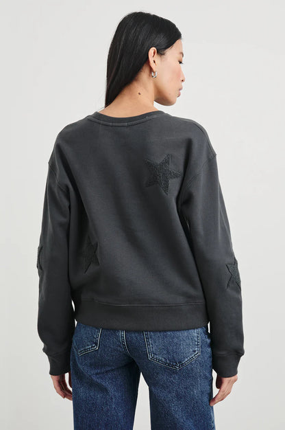 SONIA STAR SWEATSHIRT BLACK