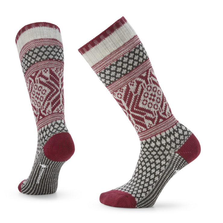 EVERYDAY POPCORN SNOWFLAKE PATTERN CREW SOCKS