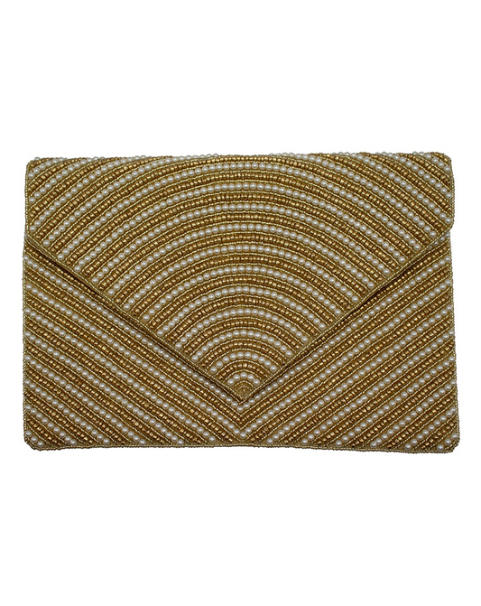 ENVELOPE BEADED CLUTCH