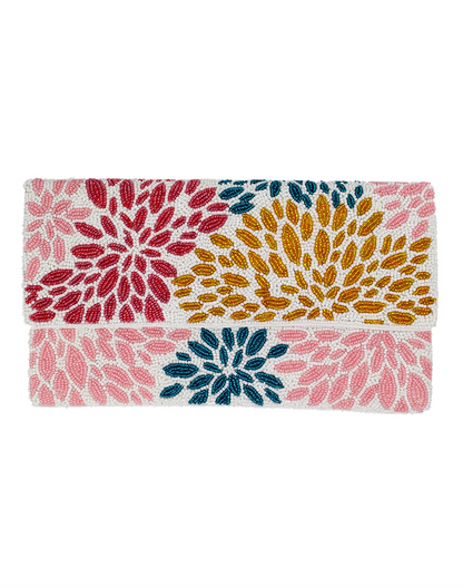 MULTI FLORAL STARBURST CLUTCH