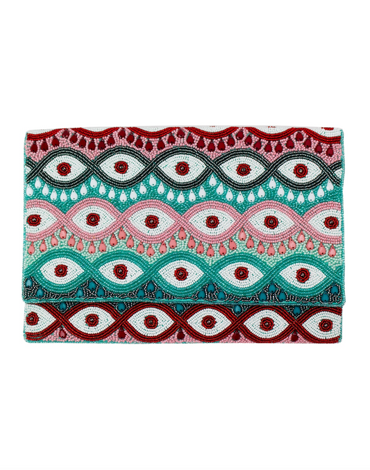 MULTI EVIL EYE CLUTCH