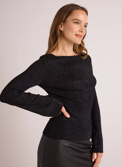 BOATNECK LONG SLEEVE SWEATER