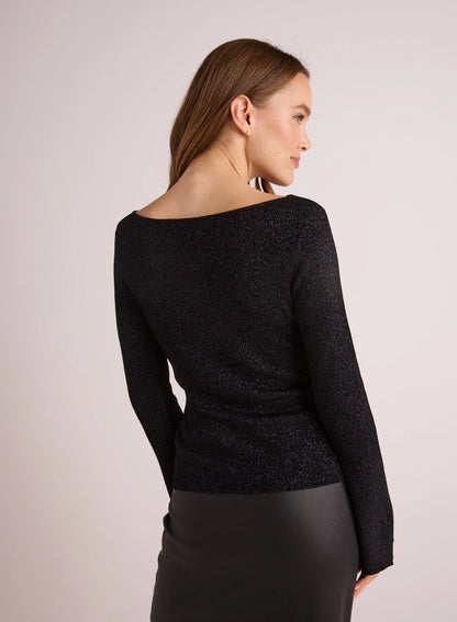 BOATNECK LONG SLEEVE SWEATER