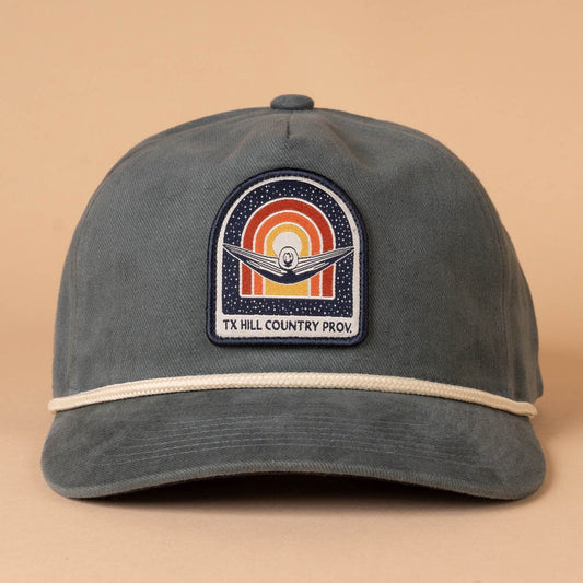 COSMIC SUNSET BLU/DBL BRUSH HAT*