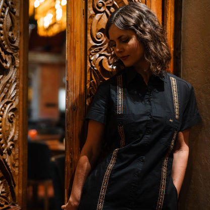 TEJAS GUAYABERA DRESS